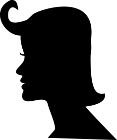 Female Short Hair Svg Line Art, Free Vectors File